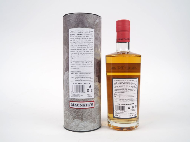 1 BOUTEILLE WHISKY MACNAIR'S LUM REEK PEATED BILLY WALKER 46% - COFFRE