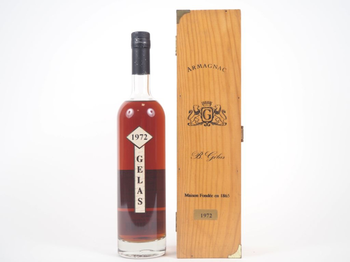 1 BOUTEILLE ARMAGNAC GELAS - 1972 - CBO 