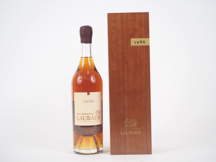 1 BOUTEILLE BAS ARMAGNAC LAUBADE - 1986 - CBO 
