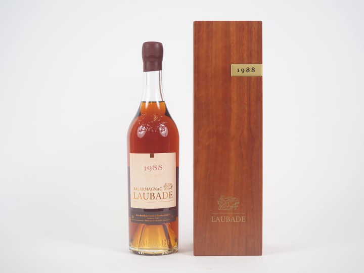 1 BOUTEILLE BAS ARMAGNAC LAUBADE - 1988 - CBO 