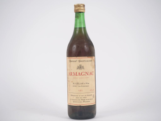 Vente aux enchères 1 BOUTEILLE (1 L) ARMAGNAC SPÉCIAL GASTRONOMIE B. GÉLAS   FILS 