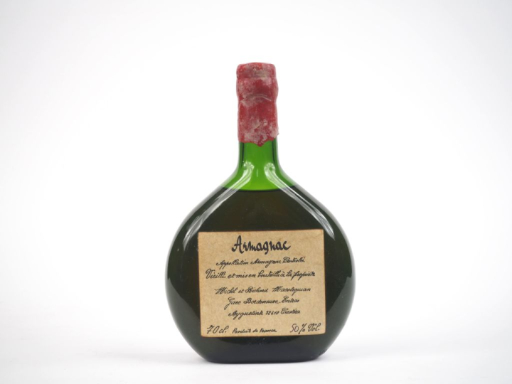 1 BOUTEILLE ARMAGNAC MICHEL ET RICHARD MAESTROJUAN 50% - CAPS CIRE 