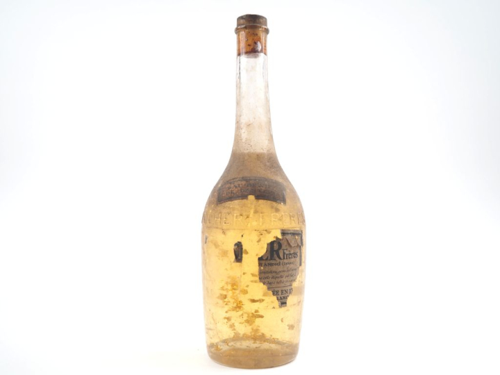 1 VIEILLE BOUTEILLE EAU DE VIE DE DANTZIG ROCHER FRÈRES - ETA/BS