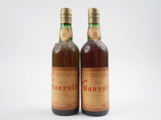 Vente aux enchères 2 BOUTEILLES BANYULS DR GERAUD 