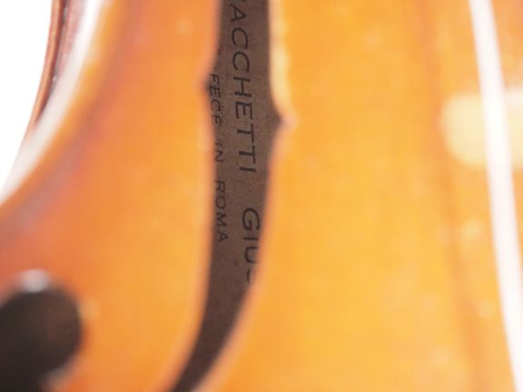 Violon fait en Allemagne portant l'étiquette Giacchetti Giuseppe vers 