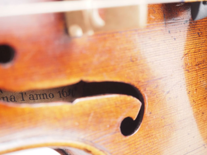 Violon fait en Allemagne portant l'étiquette apocryphe : Francesco Rug