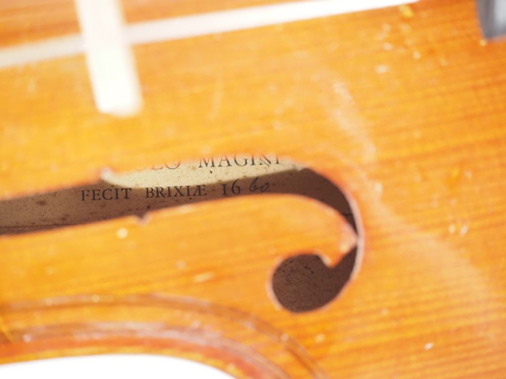 Violon 3/4 fait à Mirecourt vers 1920 portant l'étiquette "GIO PAOLO M