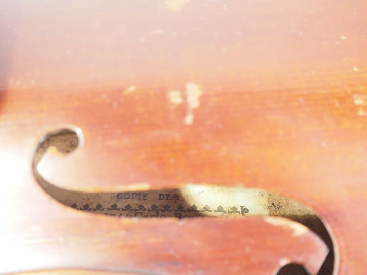 Vilon d'étude fait à Mirecourt vers 1900-1910. Dim. 359 mm ( à monter,