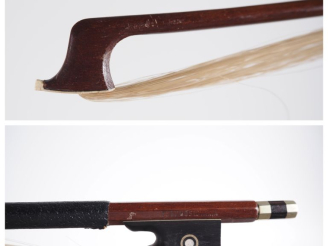 Vente aux enchères Archet de violon d'étude marqué CZECHOSLOVANIA  de petite taille 1/4-1