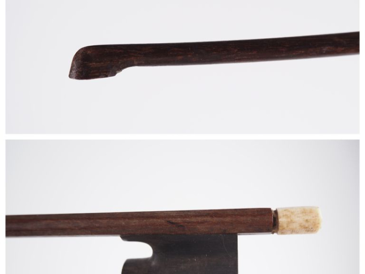 Archet de violon classique hausse ouverte. (tête cassée) Expert : Atel