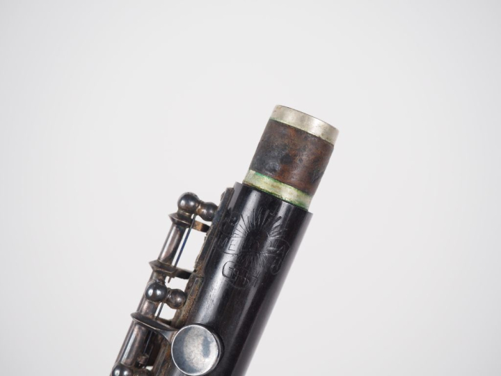 Flûte melodia GSH en bois et métal argenté, dans son coffret. L. 30 cm