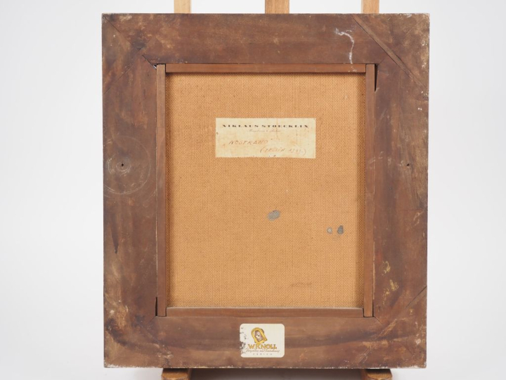 Nicklaus STOECKLIN.    "Nostrano" (Tessin 1949). Huile sur isorel.  Si