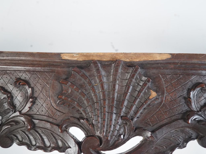 Console d'applique Napoléon III de style Louis XV en bois sculpté et v