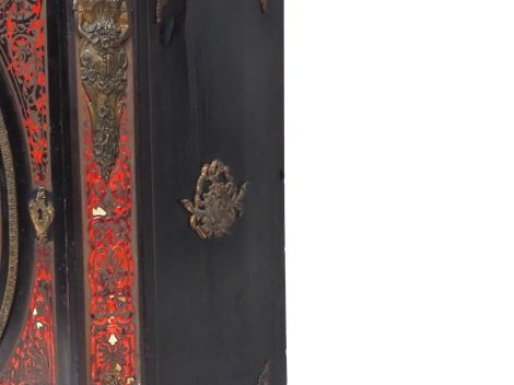 Meuble d'appui Napoléon III en marqueterie Boulle, à décor de jeunes f