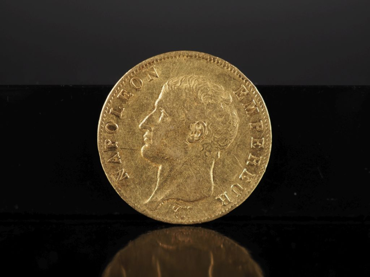 Pièce de 40 Francs or, Napoléon Empereur, 1806-A. FRAIS ACHETEURS 10% 