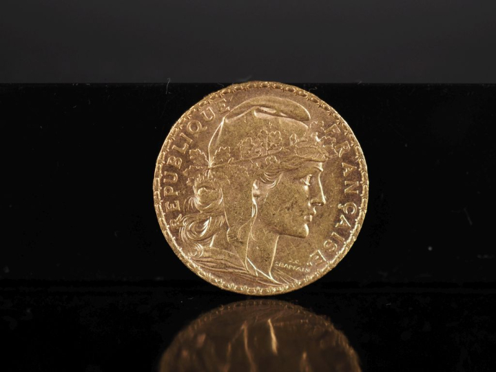 Pièce de 20 Francs or, République Française, 1899. FRAIS ACHETEURS 10%