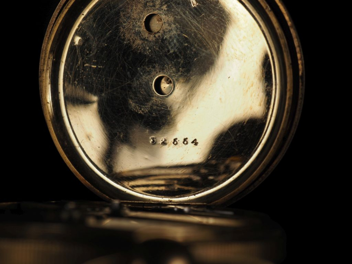 DUCOT à Bordeaux Numéro 32554 Montre de gousset Napoléon III en or jau