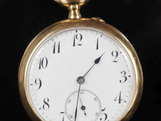 Vente aux enchères Henry CAPT, à Genève N°47801 Montre de gousset en or jaune 750.  Cadra