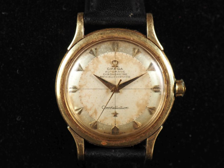 OMEGA, Constellation "Pie-Pan" Montre bracelet chronometre, boitier ro