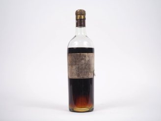 Vente aux enchères 1 BOUTEILLE CHÂTEAU D'YQUEM 1er CCS SAUTERNES - 1924 - VIDANGE/EA/ETS/