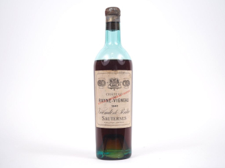 Vente aux enchères 1 BOUTEILLE CHÂTEAU RAYNE VIGNEAU 1er CC SAUTERNES - 1940 - VIDANGE/CA