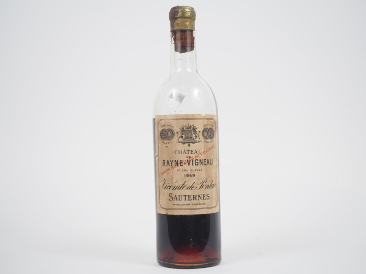 1 BOUTEILLE CHÂTEAU RAYNE VIGNEAU 1er CC SAUTERNES - 1949 - GRANDE VID