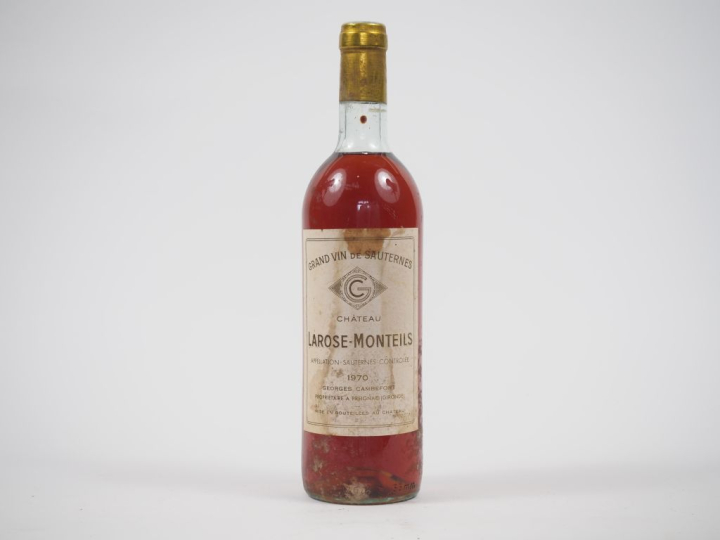 1 BOUTEILLE CHÂTEAU LAROSE MONTEILS SAUTERNES - 1970 - LB/ET 