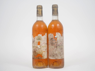 Vente aux enchères 2 BOUTEILLES CHÂTEAU RAYNE VIGNEAU 1er CC SAUTERNES - 1986 - BG/ETA/BS