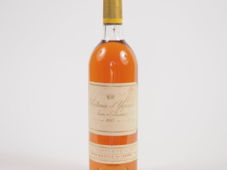 Vente aux enchères 1 BOUTEILLE CHÂTEAU D'YQUEM 1er CCS SAUTERNES - 1987 - BG/ELT 