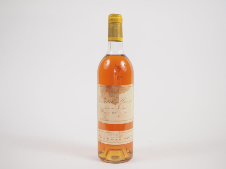 1 BOUTEILLE CHÂTEAU D'YQUEM 1er CCS SAUTERNES - 1987 - LB/ET 