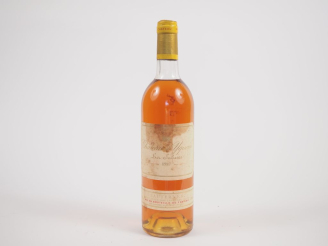 Vente aux enchères 1 BOUTEILLE CHÂTEAU D'YQUEM 1er CCS SAUTERNES - 1987 - LB/ET 
