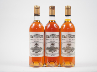 Vente aux enchères 3 BOUTEILLES CHÂTEAU FILHOT 1er CC SAUTERNES - 1989 - 1 BG 
