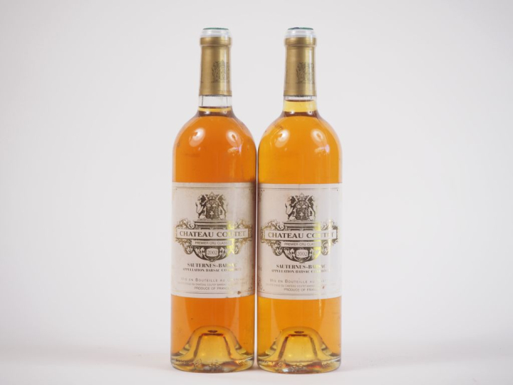 2 BOUTEILLES CHÂTEAU COUTET 1er CC SAUTERNES - 2002