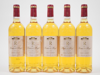 Vente aux enchères 5 BOUTEILLES R DE ROMER DU HAYOT SAUTERNES - 2012 - ET 