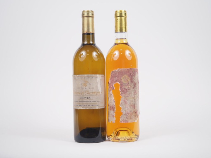 2 BOUTEILLES : 1 CHÂTEAU DE CHANTEGRIVES "CUVÉE CAROLINE" GRAVES 1991/