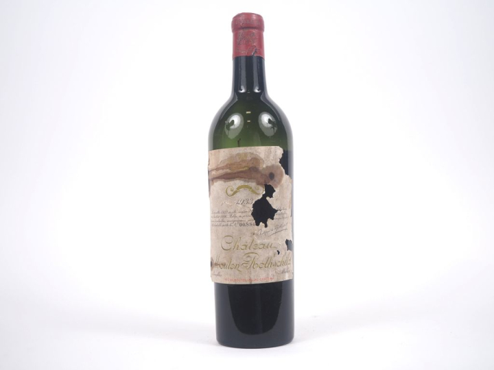 1 BOUTEILLE CHÂTEAU MOUTON ROTHSCHILD 1er GCC PAUILLAC - 1933 - VIDANG