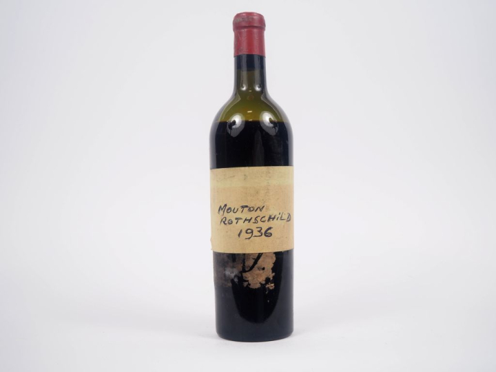 1 VIEILLE BOUTEILLE CHÂTEAU MOUTON ROTHSCHILD 1er GCC PAUILLAC - 1936 