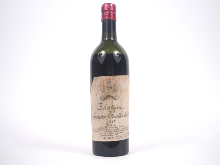 1 BOUTEILLE CHÂTEAU MOUTON ROTHSCHILD 1er GCC PAUILLAC - 1937 - VIDANG