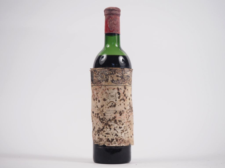 1 BOUTEILLE CHÂTEAU MOUTON ROTHSCHILD 1er GCC PAUILLAC - 1966 - BEP/ET