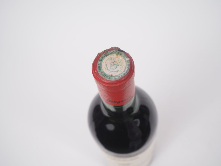 1 BOUTEILLE MOUTON CADET BORDEAUX - 1966 - LB/CAPSULE ABIMÉE