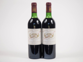 Vente aux enchères 2 BOUTEILLES CHÂTEAU MARGAUX 1er GCC MARGAUX - 1982 - 1 LB/1 HEP