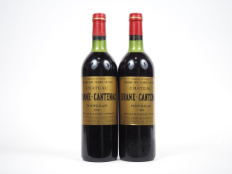 Vente aux enchères 2 BOUTEILLES CHÂTEAU BRANE CANTENAC GCC MARGAUX - 1982 - LB/1 CAPSULE 