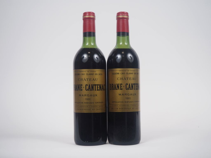 2 BOUTEILLES CHÂTEAU BRANE CANTENAC GCC MARGAUX - 1982 - HEP 