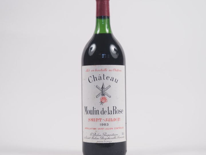 1 MAGNUM CHÂTEAU MOULIN DE LA ROSE ST JULIEN - 1983 - LB 