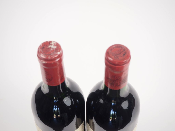 2 BOUTEILLES CHÂTEAU LAFITE ROTHSCHILD 1er GCC PAUILLAC - 1984 - 1 LB/
