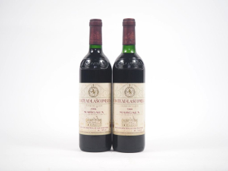 Vente aux enchères 2 BOUTEILLES CHÂTEAU LASCOMBES GCC MARGAUX - 1984 - BG/ELT