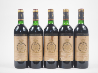 Vente aux enchères 5 BOUTEILLES CHÂTEAU GRUAUD LAROSE GCC ST JULIEN - 1984 - 2 BG/1 LB/1 