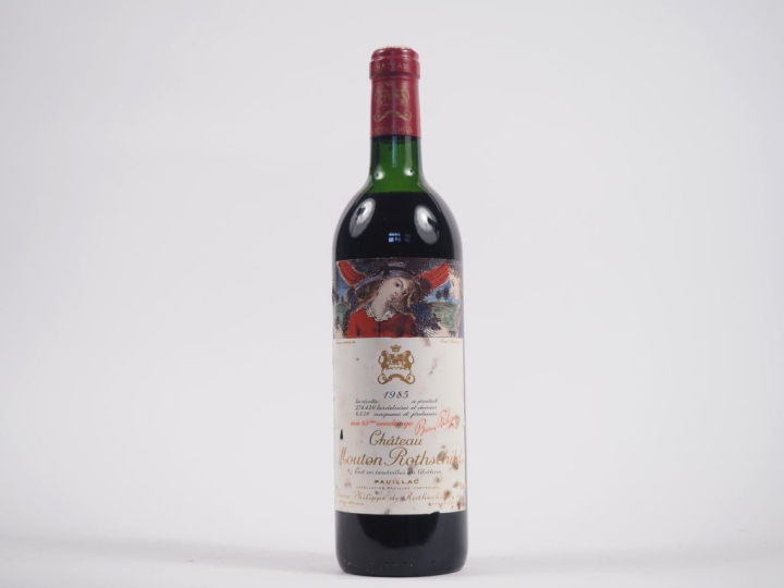 1 BOUTEILLE CHÂTEAU MOUTON ROTHSCHILD 1er GCC PAUILLAC - 1985 - HEP/EL