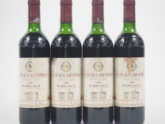Vente aux enchères 4 BOUTEILLES CHÂTEAU LASCOMBES GCC MARGAUX - 1986 - 2 LB/2 HEP