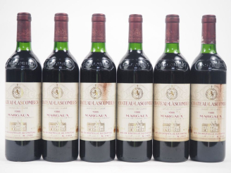 Vente aux enchères 6 BOUTEILLES CHÂTEAU LASCOMBES GCC MARGAUX - 1986 - BG/2 ET